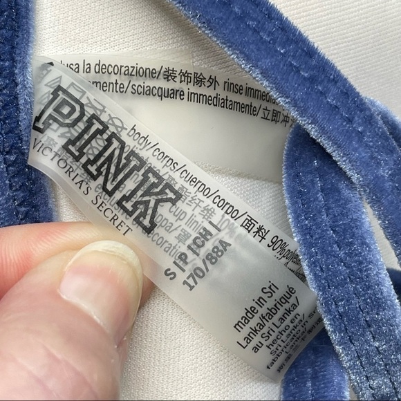 PINK Victoria’s Secret Swim Triangle Bikini Top small - Picture 6 of 9